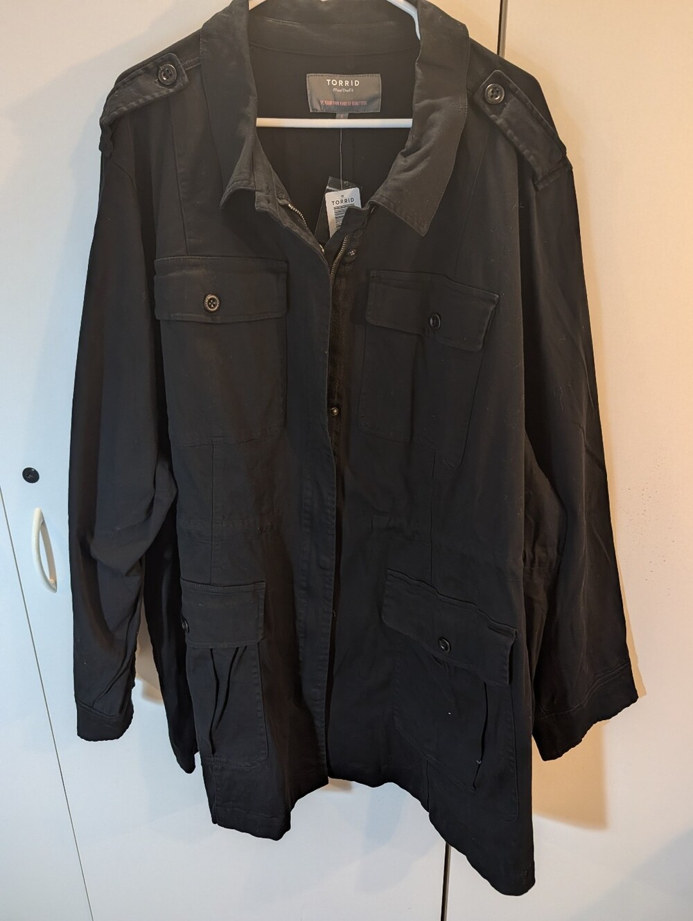 Torrid Woman's  6X Black Military Field Anarok Jacket with Utility Pockets NWT